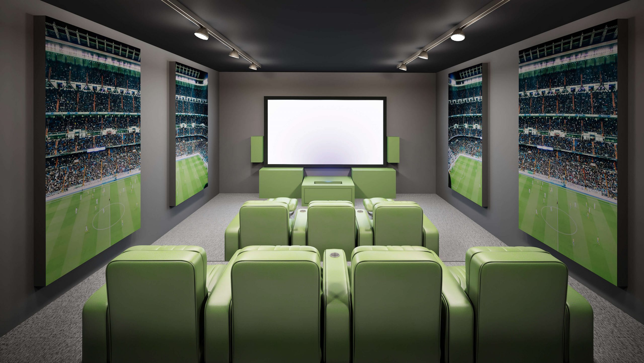 انواع طرح دکور اتاق های سینما خصوصی
