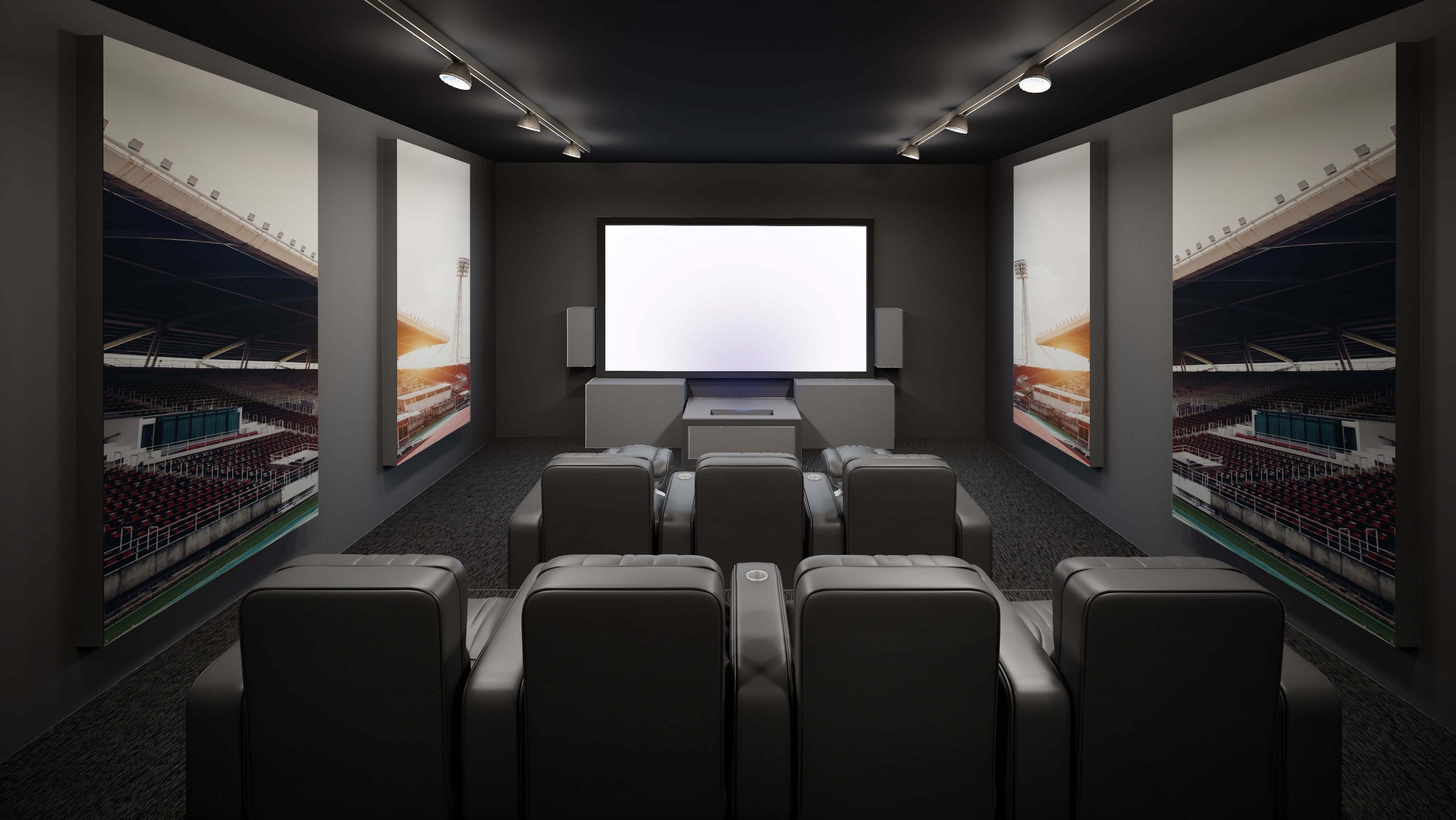 انواع طرح دکور اتاق های سینما خصوصی